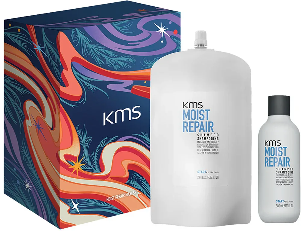 KMS Moist Repair Maxi Set - Подарочный набор для волос с увлажняющим действием, 1 шт