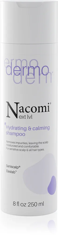 Nacomi Next Level Dermo Hydrating & calming shampoo - Увлажняющий и смягчающий шампунь, 250 мл