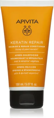 Apivita Keratin Repair Nourish Repair Conditioner - Регенерирующий бальзам с кератином для сухих и поврежденных волос, 150 мл