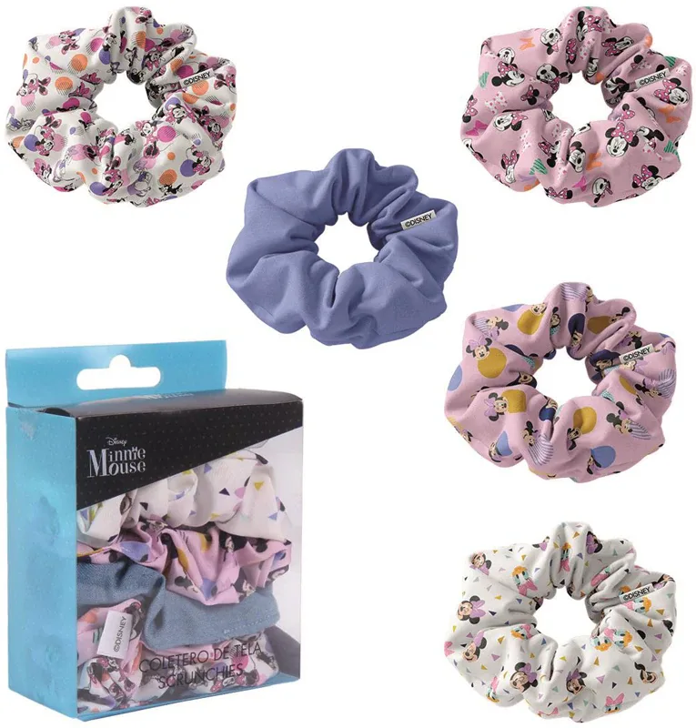 Disney Minnie Scrunchies - Резинка для волос для детей, 5 шт