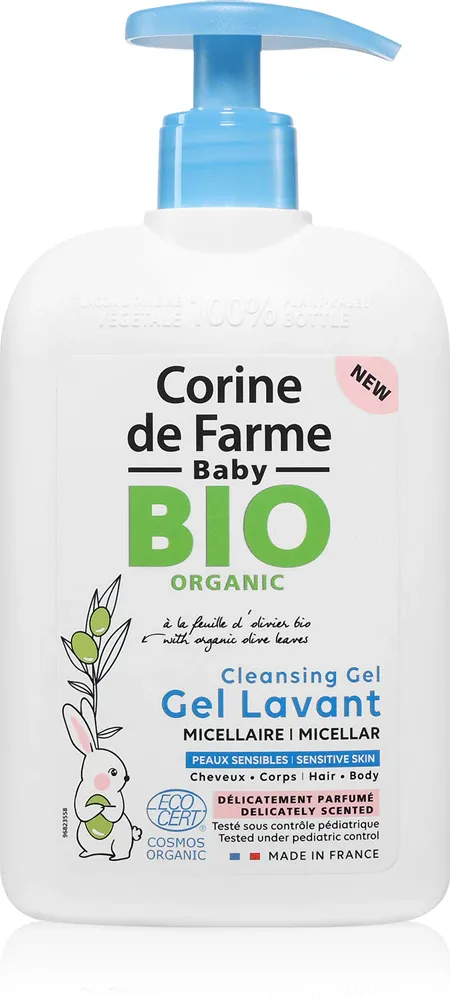 Corine de farme Baby BIO Cleansing Gel - Мицеллярный гель для тела и волос, 500 мл