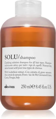 Davines Essential Haircare SOLU Shampoo - Глубоко очищающий шампунь с освежающим действием