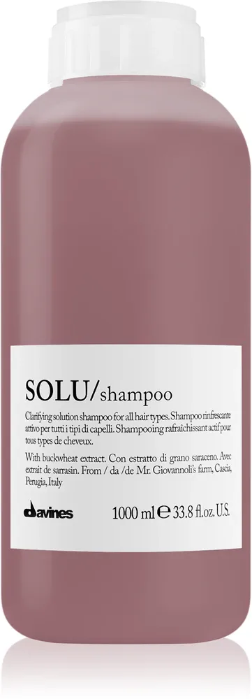Davines Essential Haircare SOLU Shampoo - Глубоко очищающий шампунь с освежающим действием