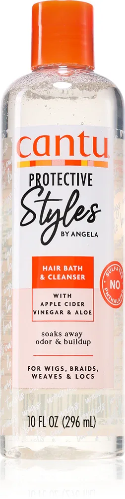 CANTU Protective Styles By Angela Hair Bath - Увлажняющий и защитный шампунь, 296 мл