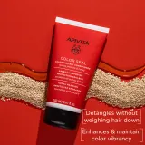 Apivita Color Seal Conditioner - Кондиционер для волос, защищающий цвет, 150 мл — фото 2