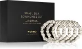 Набор резинок для волос Notino Silk Collection Small Scrunchie Set шёлковых, маленьких, 4 шт, оттенок Cream — фото 1
