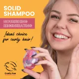 Soaphoria Hair Care Solid Shampoo - Органический шампунь в форме кубика для кудрявых и волнистых волос, 80 г — фото 2