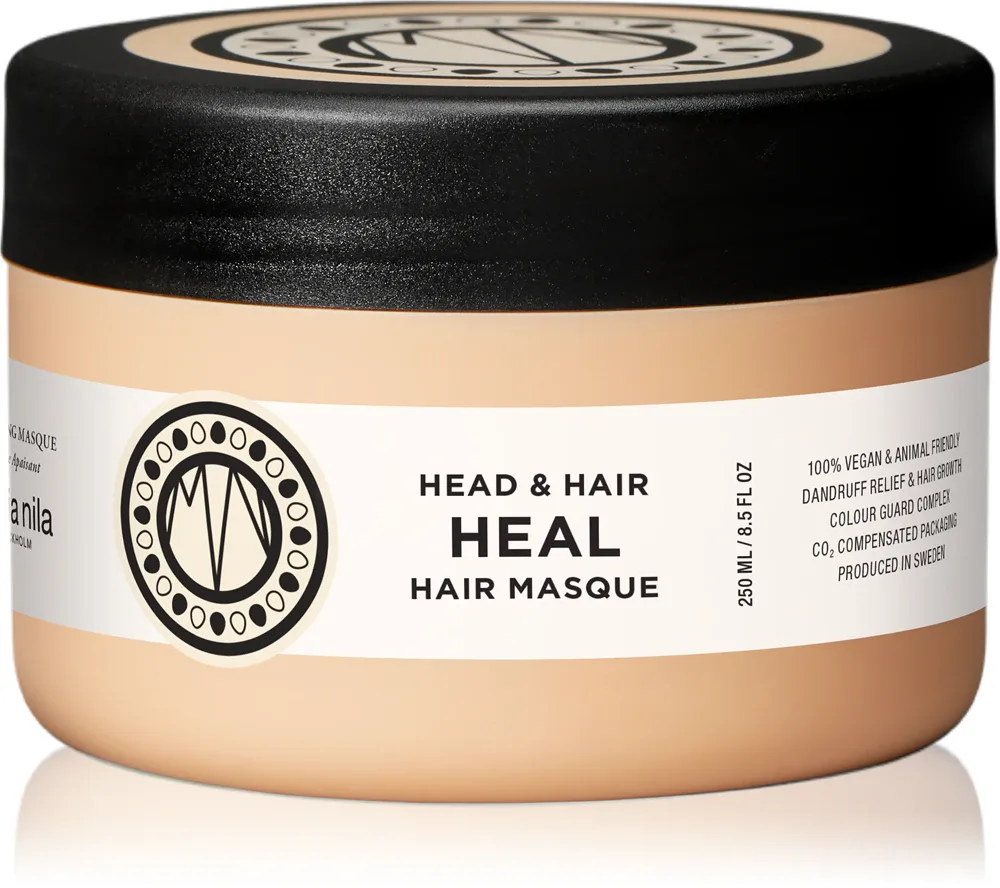 Maria Nila Head & Hair Heal Masque - Маска против перхоти и выпадения волос с фильтром UV, 250 мл