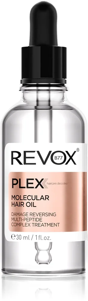 Revox B77 PLEX Molecular Hair Oil - Масло для укрепления поврежденных волос, 30 мл