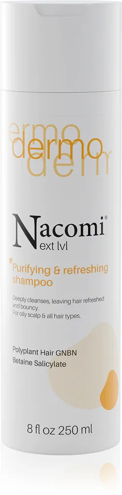 Nacomi Next Level Purifying and refreshing shampoo - Очищающий шампунь с освежающим действием, 250 мл