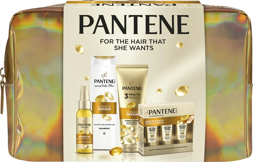 Pantene Pro-V Active Nutri Plex Golden Bag - Подарочный набор для поврежденных волос