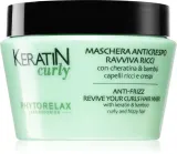 Phytorelax Laboratories Keratin Curly - Маска для непослушных и кудрявых волос против пушистости волос, 250 мл — фото 1