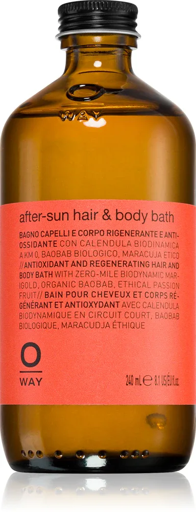 Oway SunWay Hair & Body Bath - Шампунь для волос и тела после загара, 240 мл