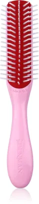 Расчёска для волос Denman Style D14 The Mini Curl Definer Styler компактная, для влажных и сухих волос, 1 шт Pink Crush