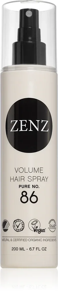 ZENZ Organic Pure No. 86 - Лак для волос средней фиксации, 200 мл