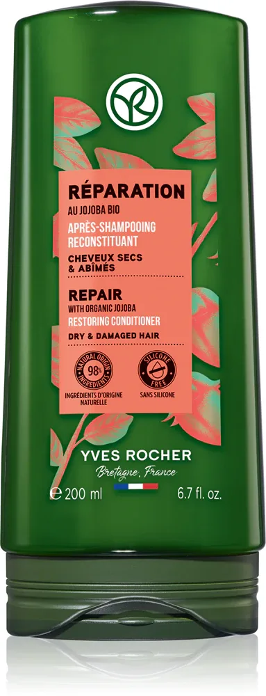 Yves Rocher Reparation - Кондиционер для волос - Одживка регенерующая with Organic Jojoba, 200 мл