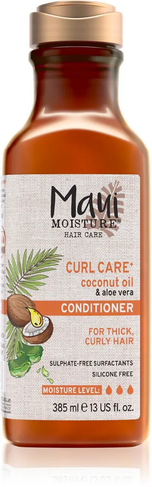 Maui Moisture Curl Quench + Coconut Oil - Кондиционер с кокосовым маслом для кудрявых и волнистых волос, 385 мл