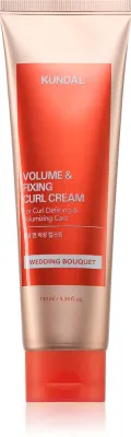 Средство для укладки волос KUNDAL Volume Fixing Curl Dream Wedding Bouquet для вьющихся волос, несмываемое, 130 мл с ароматом