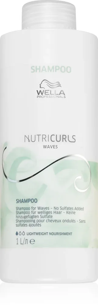 Wella Professionals Nutricurls Waves - Увлажняющий шампунь для кудрявых волос, 1000 мл