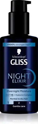 Schwarzkopf Gliss Night Elixir - Эликсир без смывки для сухих волос, 100 мл