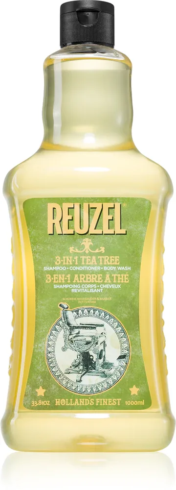 Reuzel Tea Tree - Шампунь 3в1, кондиционер и гель для душа для мужчин