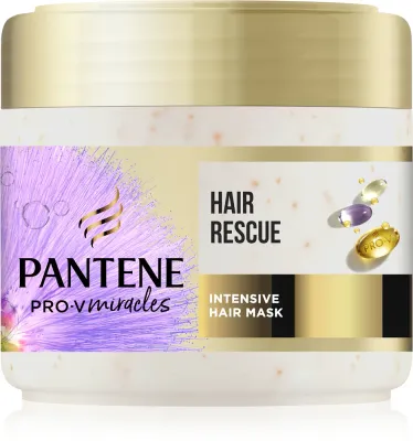 Pantene Pro-V Miracles Silky & Glowing - Регенерирующая маска для волос с кератином, 300 мл