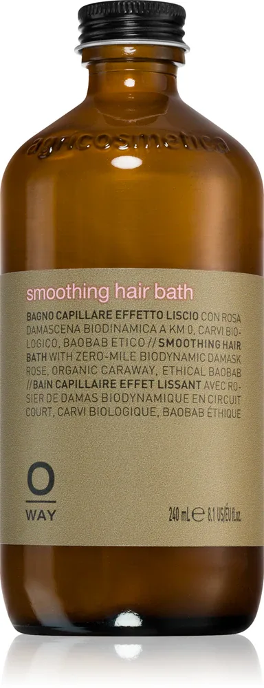Oway Smooth+ Hair Bath - Смягчающий шампунь для сухих и трудно укладываемых волос, 240 мл