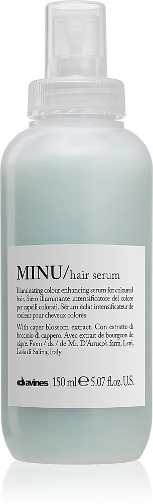 Davines Essential Haircare MINU Hair Serum - Интенсивная сыворотка для придания блеска и мягкости волосам, 150 мл
