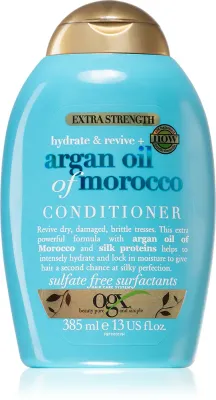 OGX Argan Oil Of Morocco Extra Strenght - Восстанавливающий бальзам для поврежденных волос, 385 мл