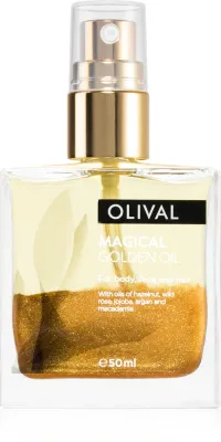 Olival Magical Gloden Oil - Многофункциональное сухое масло с брокколи для лица, тела и волос, 50 мл