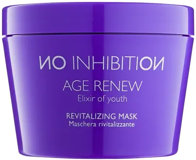 No Inhibition Age Renew Elixir of youth - Ревитализирующая маска для волос без парабенов, 200 мл