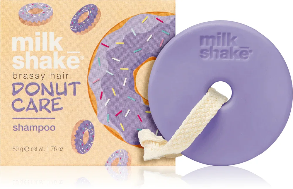 milk_shake Silver Shine Donut Care Shampoo - Шампунь в кубе для светлых волос, 50 г