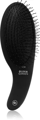 Плоская щётка для волос Olivia Garden Black Label CURVE Board Nylon bristles, для ежедневной укладки, 1 шт Black