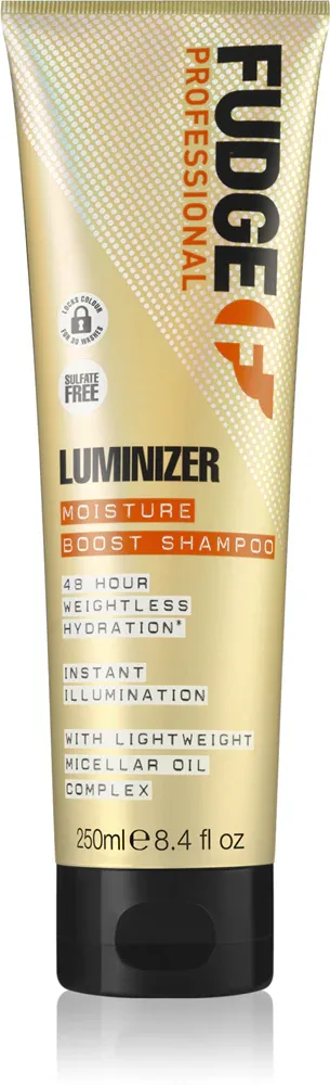 Fudge Luminizer Moisture Boost Shampoo - Увлажняющий шампунь для сохранения цвета волос, окрашенных и поврежденных, 250 мл