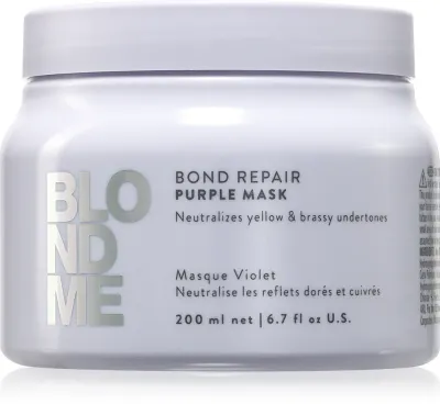 Schwarzkopf Professional Blondme Bond Repair Purple Mask - Маска для волос, нейтрализующая желтые оттенки