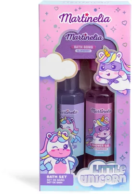 Набор для ванны Martinelia Little Unicorn Bath SET, гель, шампунь и бомбочки для ванны для детей3+