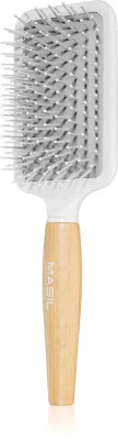 Щётка для волос MASIL Wooden Paddle Brush плоская, деревянная, 1 шт