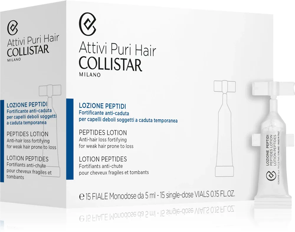 Collistar Hair Peptides Lotion Anti-hair Loss - Масло для волос с пептидами, 15 мл