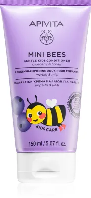 Кондиционер для волос Apivita Mini Bees Gentle Kids Conditioner детский, с черникой и мёдом, 150 мл