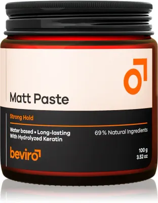 Beviro Matt Paste Strong Hold - Гель для волос Matt, 100 г