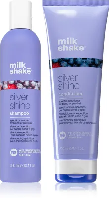 milk_shake Silver Shine - Шампунь и кондиционер для нейтрализации желтоватых оттенков, 2 шт