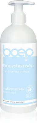 Boep Natural Baby Shampoo 2 v 1 - Гель для душа и шампунь 2 в 1 с алоэ для детейс рождения Maxi, 500 мл