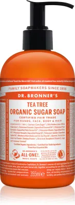 Dr. Bronner’s Tea Tree - Жидкое мыло для тела и волос, 355 мл