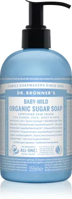 Dr. Bronner’s Baby-Mild - Жидкое мыло для тела и волос без запаха, 355 мл