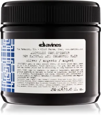 Davines Alchemic Conditioner Silver - Увлажняющий бальзам для выделения цвета волос, 250 мл