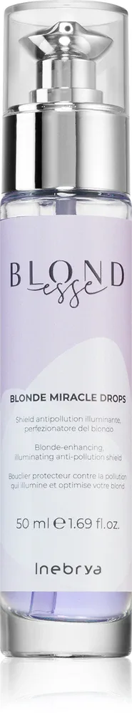 Inebrya BLONDesse Miracle Drops - Масло для волос, осветляющее для блондинок, 50 мл
