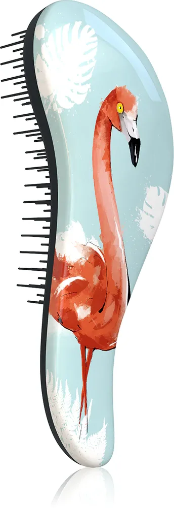 Щётка для волос Dtangler Flamingo плоская, для распутывания волос, 18,5 см Flamingo