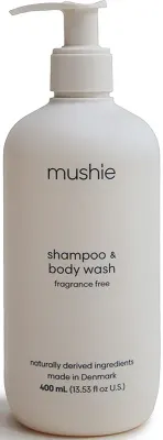 Mushie Organic Baby - Гель для душа и шампунь 2 в 1 для детей, 400 мл