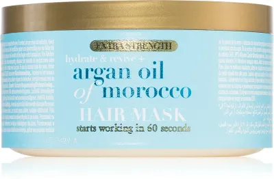OGX Argan Oil Of Morocco Extra Strenght - Интенсивно восстанавливающая маска для поврежденных волос, 300 мл