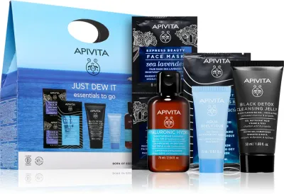 Apivita Just Dew It Set - Набор для путешествий с интенсивным увлажнением, 5 шт